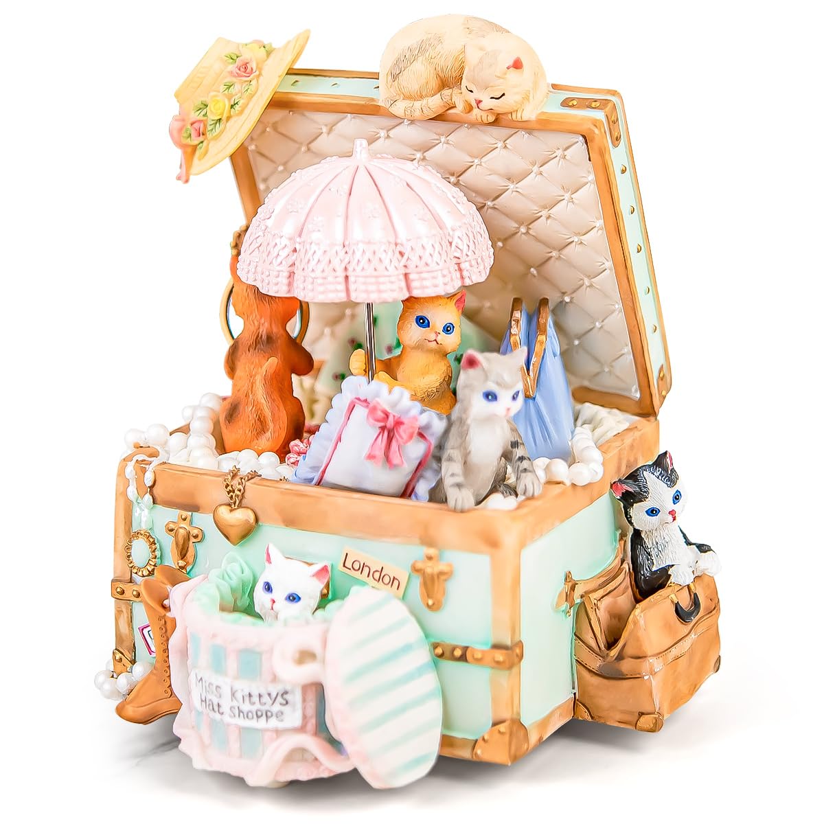 Amazon.com: Mr.Winder Cats Music Box Gift for Girls, Cute Wind Up